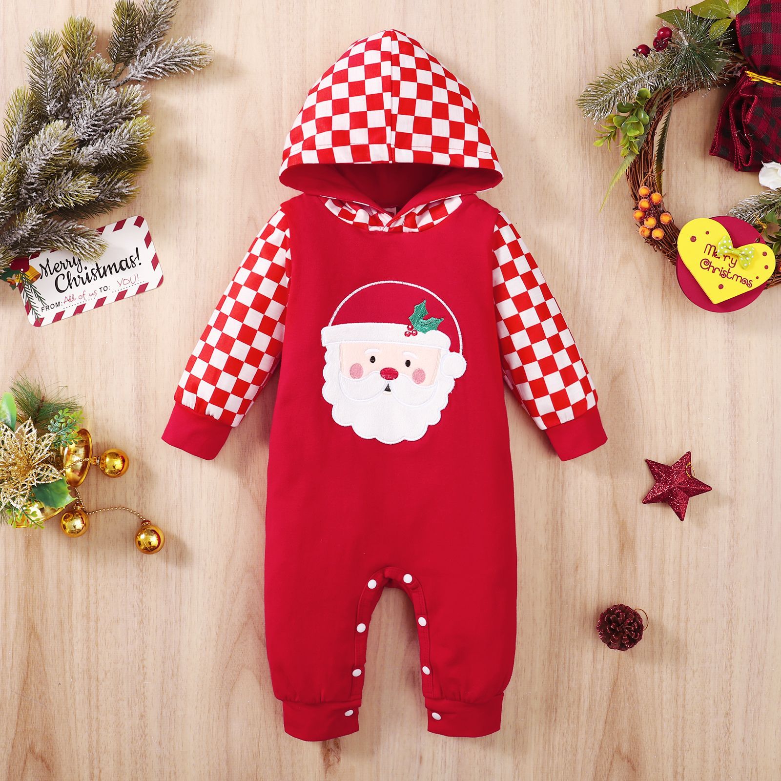 New style baby girls Christmas printed
